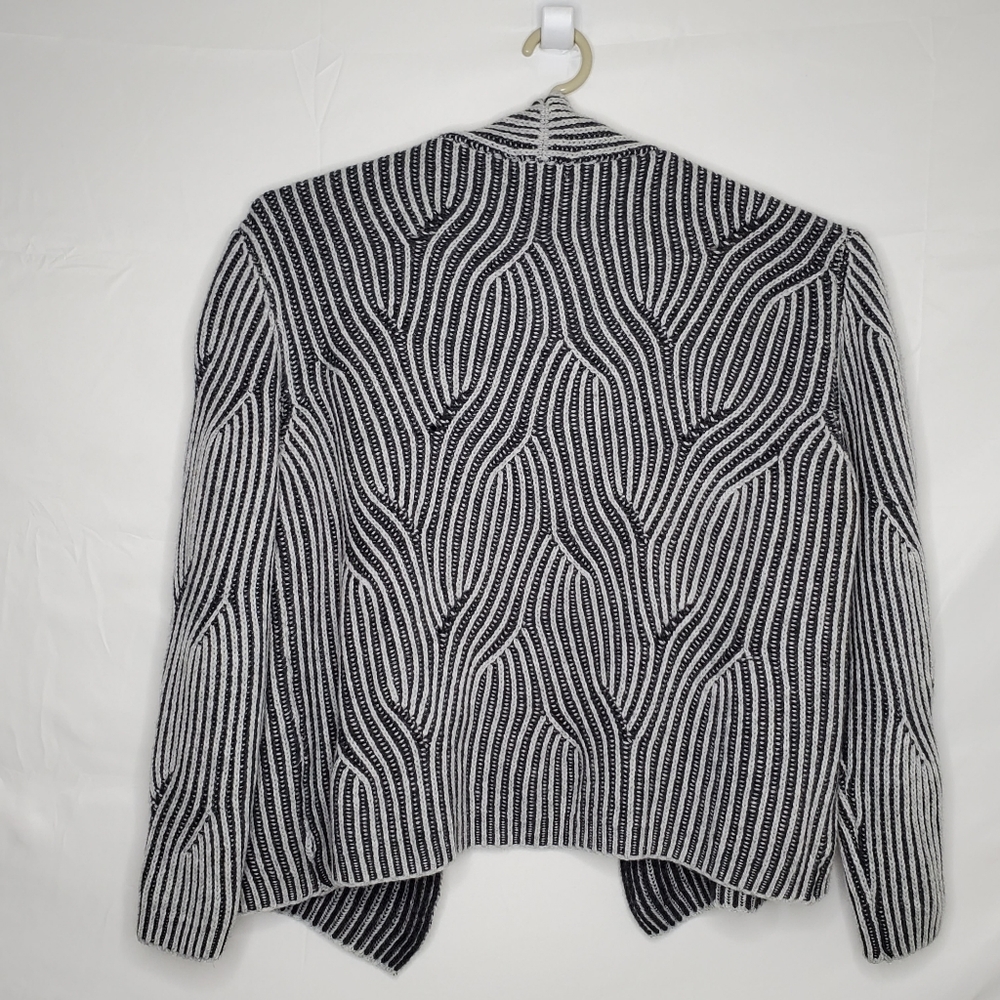 Bartolini Cashmere Wool Blend Cardigan Size L Made in Italy Open Front Sweater - Picture 4 of 12